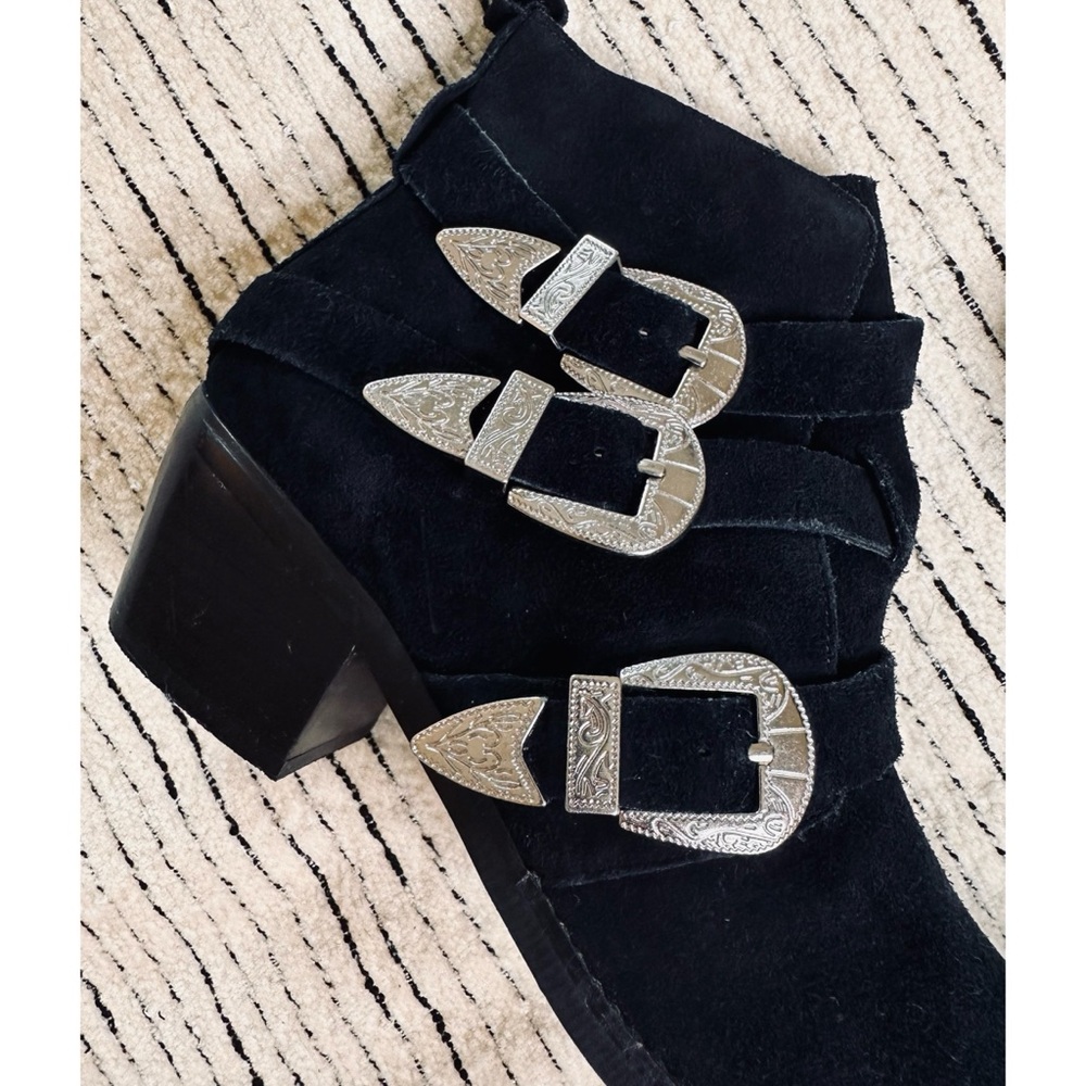 ASOS Rocker And Roller Western Buckle Ankle Boots Size 6. - Picture 6 of 13